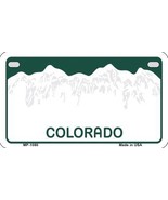 Colorado State Background Metal Novelty Motorcycle License Plate - $25.74 CAD