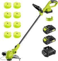 12-Inch 20V Cordless String Trimmer With Fast Charger, 2 X 2.0Ah Battery... - $98.99