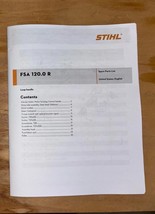 FSA 120.0 R FSA120.0R Stihl Battery Trimmer Part Illustrated Diagram Lis... - $252.34 MXN