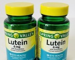 (2) New Bottles Spring Valley Lutein With Zeaxanthin Softgels/Eye Health... - $23.66