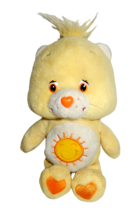 Vintage 2002 Funshine Care Bear Yellow Stuffed Plush 8 1/2&quot; By Play Along - £11.88 GBP