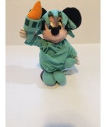 Mickey Mouse Statue Of Liberty W/ Stand Plush Toy Stuffed Walt Disney Store - £12.97 GBP