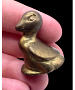 Brass Duck Duckling Small Mini Vintage Shelf Nursery Childrens Room Deco... - $19.53