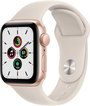 Apple Watch SE (GPS, 40mm) - Gold Aluminum Case with Starlight Sport Band - £314.65 GBP