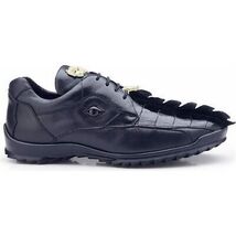 Men Belvedere Mens Vasco Shoes Hornback Crocodile Sneaker Shoes Dark Blue 336122 image 3