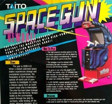 Space Gun Arcade Flyer Art Print Original 1990 Video Game Aliens FAIR Vintage   - £16.82 GBP