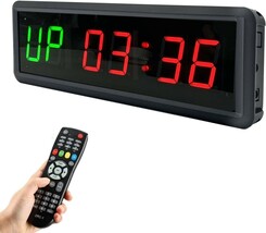 Ledbrigym Gym Timer Clock Digital Interval Tabata Workouts Fitness Wall ... - $24.74