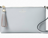 Kate Spade Ivy Street Amy Smooth Gray Leather Crossbody WKRU4856 NWT $19... - $83.15