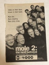 Mole 2 The Next Betrayal Tv Guide Reality Show Print Ad  Tpa15 - £4.66 GBP