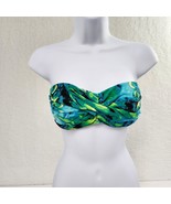 Bikini Top Watercolor Strapless Blue Green Boning Women&#39;s 8 - £10.89 GBP