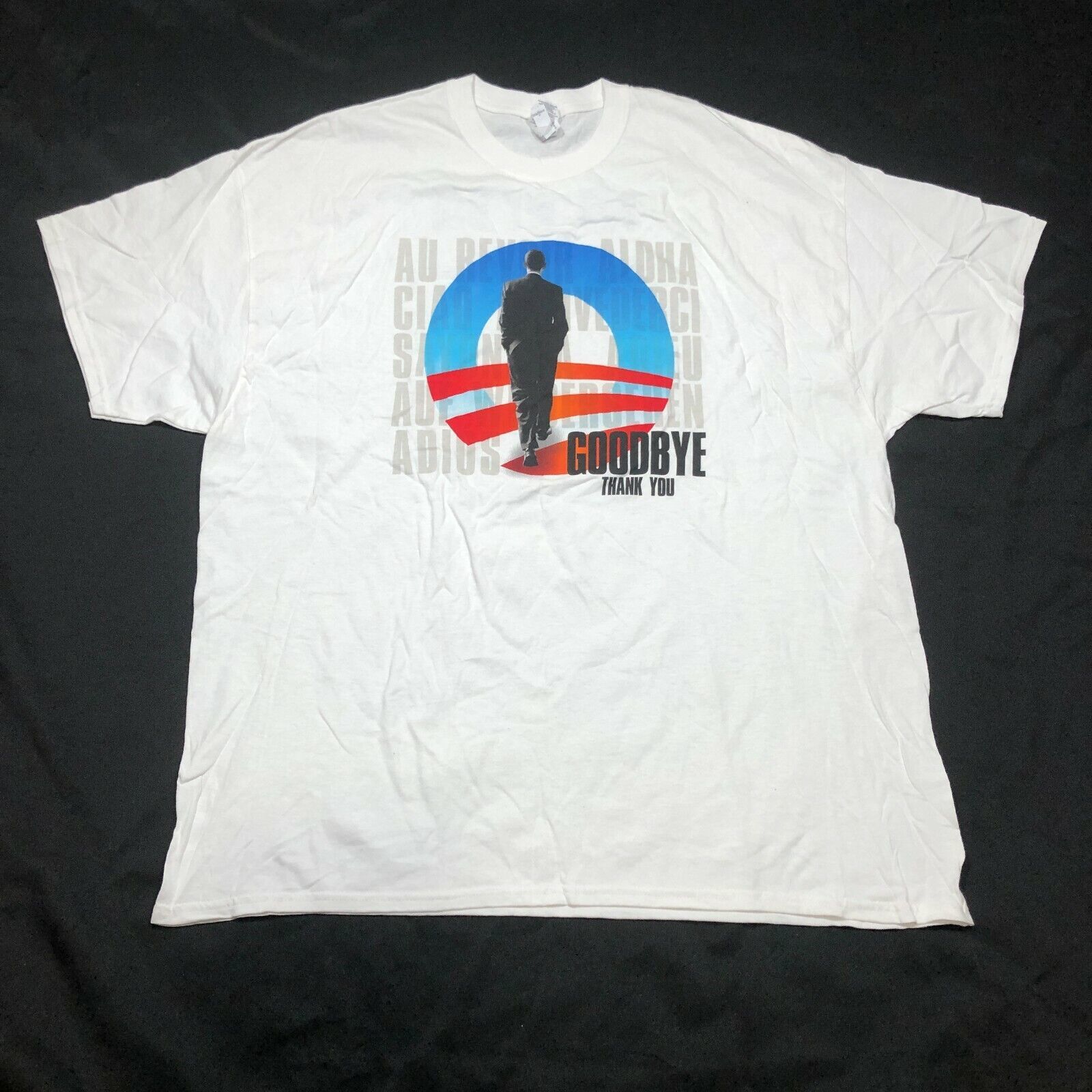 Primary image for President Barack Obama Goodbye T Shirt Mens 2XL White End of Presidency 2016