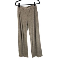 Zara Womens Knit Sweater Pants Pull On Ribbed Wide Leg Brown L - £18.88 GBP