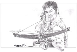 11x17 Inch SIGNED Neal Adams AMC Art Print ~ The Walking Dead / Daryl Dixon - £39.56 GBP