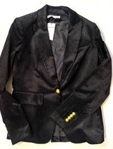 Veronica Beard Corduroy Velvet Dickey Blazer Jacket Black sz 4 NWT $695 - £234.63 GBP
