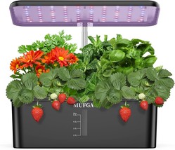 Herb Garden Hydroponics Growing System - MUFGA 12 Pods Indoor Gardening ... - £68.12 GBP