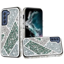 Rhombus Bling Glitter Diamond Shockproof Case Cover for Samsung S22 GREEN - £6.73 GBP