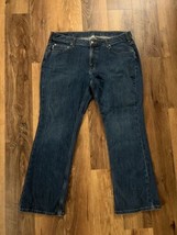 Carhartt Curvy Fit Jean Size 16 X 30 ‘Irregular’ Straight Dark Wash  14806 GUC - £19.28 GBP