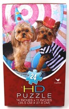 Paws For Thought Yorkie Shih Tzu Dog Puppy Party Cardinal HD 24 PIECE PU... - £7.54 GBP