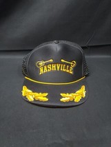 1980s Nashville Trucker Mesh SnapBack Rope Cap Hat UNUSED Country Wester... - $13.99