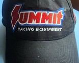 Summit Racing Hat Cap Black Adjustable Baseball Hat See Pictures - $12.34