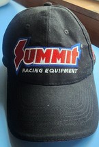 Summit Racing Hat Cap Black Adjustable Baseball Hat See Pictures - £9.92 GBP