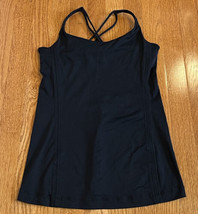 Lululemon Free To Be Tank Luxtreme Built In Bra solid black size 6 original - £19.35 GBP