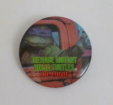 1991 Teenage Mutant Ninja Turtles The Movie Donatello In Truck 2" Pin Bu... - $3.87