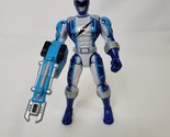 2006 Bandai Blue Power Ranger Operation Overdrive Action Figure w/ Weapo... - $8.90