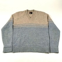 Vintage Robert Bruce Sweater Jumper Mens M Brown Blue Wool Blend Made in USA - £26.54 GBP