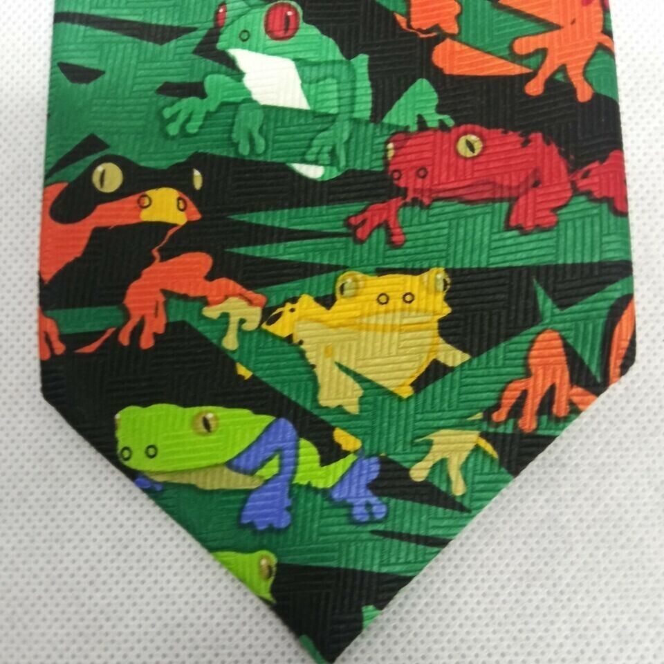 Primary image for Ralph Marlin Frogs Tie Green 1999