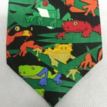 Ralph Marlin Frogs Tie Green 1999 - £13.51 GBP