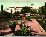 E. P. Gavit Residenza Santa Barbara Ca Unp Mano Colorato Fototipia Carto... - $10.20