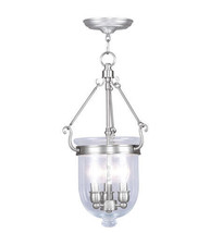 Livex 5063-91 3 Light Pendant in Brushed Nickel - $406.45