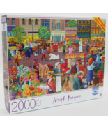 Milton Bradley Jigsaw Puzzle &amp; Poster - Street Vendor Morning - Sealed Box - £8.81 GBP