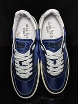 Roberto Cavalli Logo Blue Leather Sneakers Size 13 NIB image 12