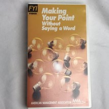 Making Your Point Without Saying a Word VHS Tape FYI Video AMA publications - £7.84 GBP