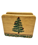 Vintage Furio 1998 Wooden Christmas Table Napkin Holder Christmas Tree 6... - £9.91 GBP