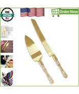 Stylish Cake Knife &amp; Server Gift Set - Ideal for Weddings, Anniversaries... - $47.54 CAD