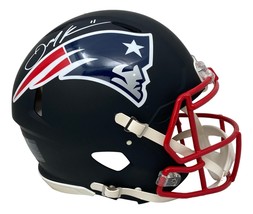 Julian Edelman Signé Neuf England Patriots FS Noir Original Vitesse Casque JSA - £491.49 GBP