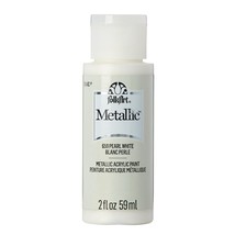 FolkArt, Pearl White, Metallic Acrylic Craft Paint, 2 oz - $5.40