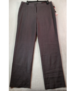 Rafaella Pants Womens Size 10 Gray Polyester Pockets Straight Leg Flat F... - £18.95 GBP