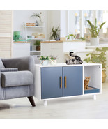 Modern Wood Pet Crate Cat Washroom Hidden Litter Box Enclosure Furniture... - £96.87 GBP