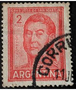 1961 Argentina José Francisco de San Martín (1778-1850) 2 Peso Postmark ... - $10.00