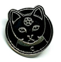 Distintivo a forma di pentacolo con gatto, smalto in metallo, strega,... - £3.00 GBP