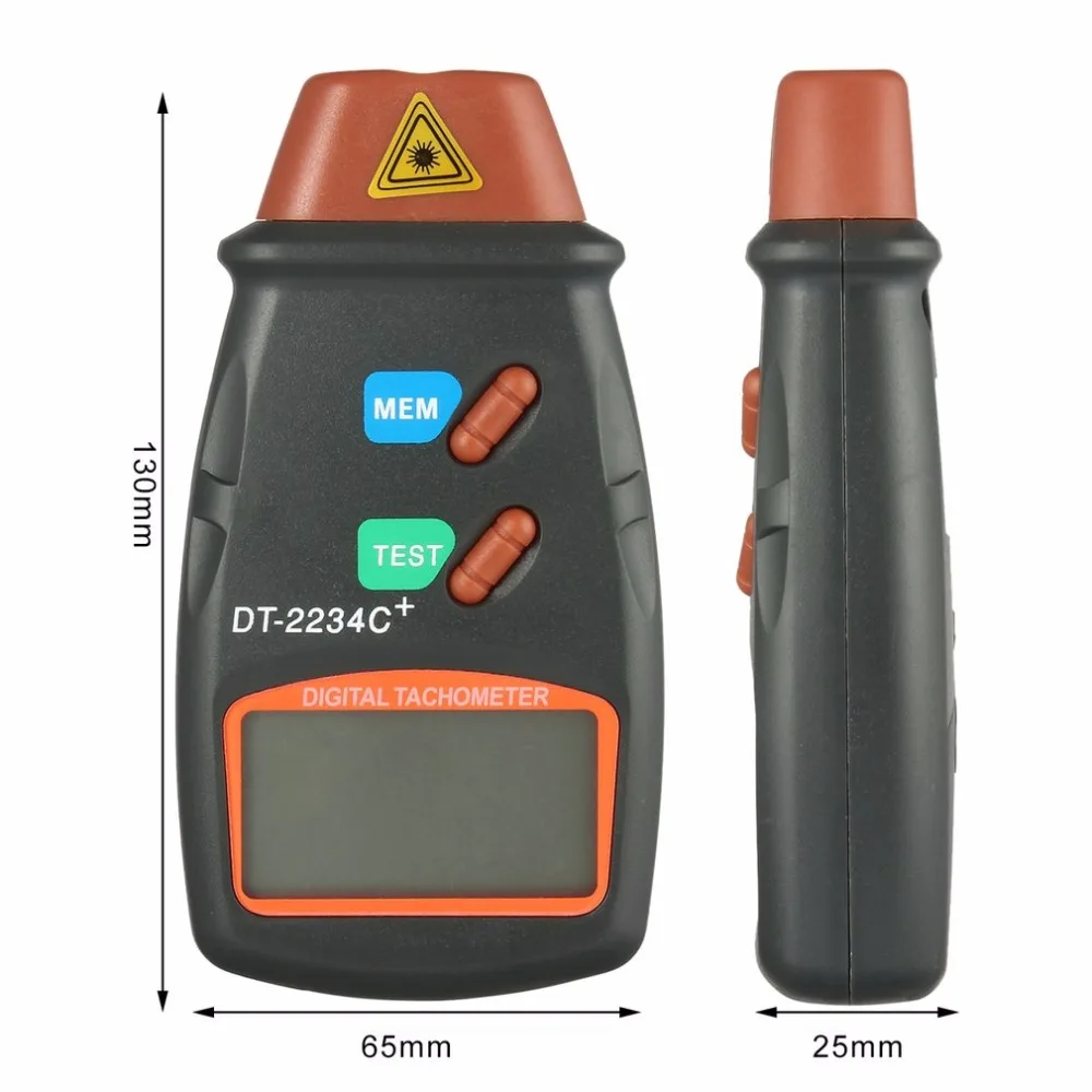 Digital Laser Photo Tachometer Non Contact RPM Tach Laser Tachometer Speed Gauge - £14.07 GBP