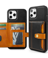 MULTI CARD SLIM WALLET CASE W/5 CREDIT CARD & ID SLOTS FOR IPHONE 12 (6,1) - $21.95