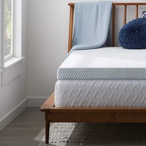 Lucid 2 Inch Traditional Foam Mattress Topper, Twin, Hypoallergenic, Ven... - $894.34 MXN