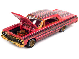 1964 Chevrolet Impala Lowrider Pink with Graphics and Pink Interior &quot;Racing Cham - £14.91 GBP