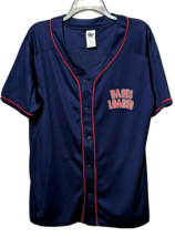 Mens Womens Baseball Shirt Jersey Bases Loaded Funny Top Raised Red Trim... - $17.77