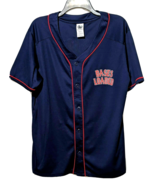 Mens Womens Baseball Shirt Jersey Bases Loaded Funny Top Raised Red Trim... - $17.77